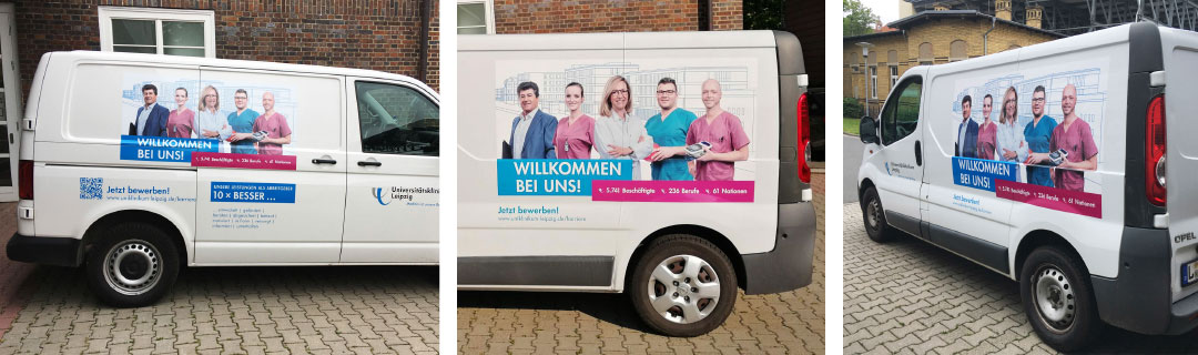 Fahrzeuge des Universitätsklinikums Leipzig