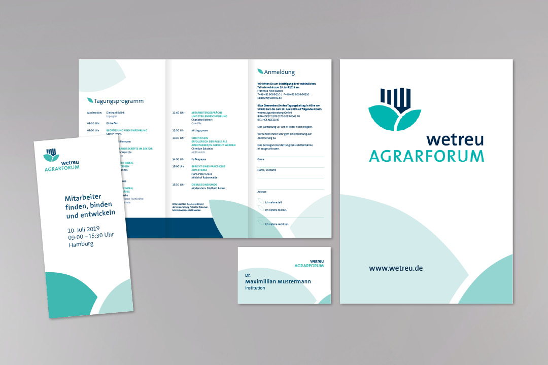 1 wetreu agrarforum Flyer Poster Namensschild