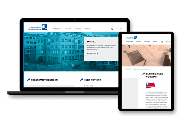 Website des Leibniz-Instituts für Länderkunde